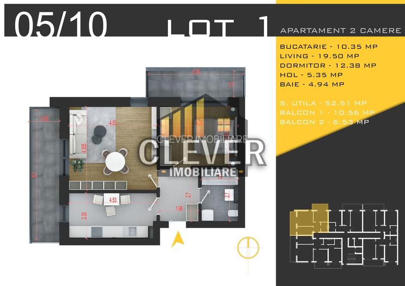 Apartament 2 Camere Decomandat Bloc Nou Comision 0%, Pallady - 1