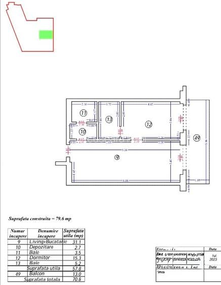 Apt 2 camere 2 bai bloc nou (Barrio Unirii) - 9