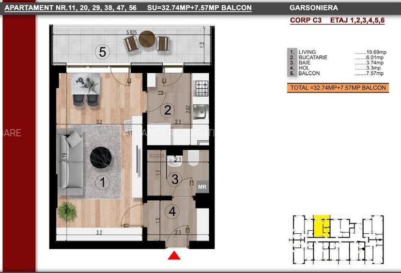 Metrou Berceni Garsoniera 41 MP str Biruintei - 9