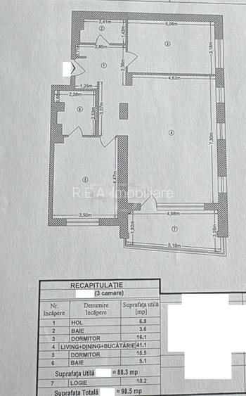 3 camere Vitan decomandat, centrală, parcare, et. 2, an 2024, 98 mp - 21