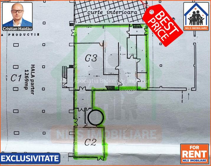 Pret bomba! 2,5 e/mp! Hala productie/depozitare/birouri | IMGB - S4 - 8