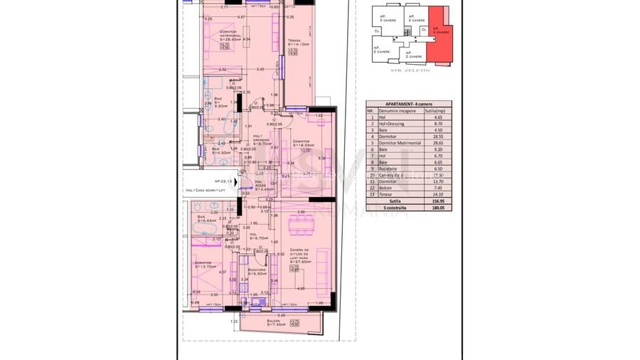 REA1025223 Apartament spatios 4 camere  I Aviatiei - 2