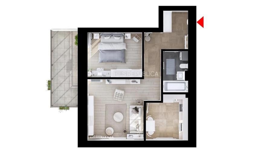 Apartament 2 camere | HILS Republica - 17