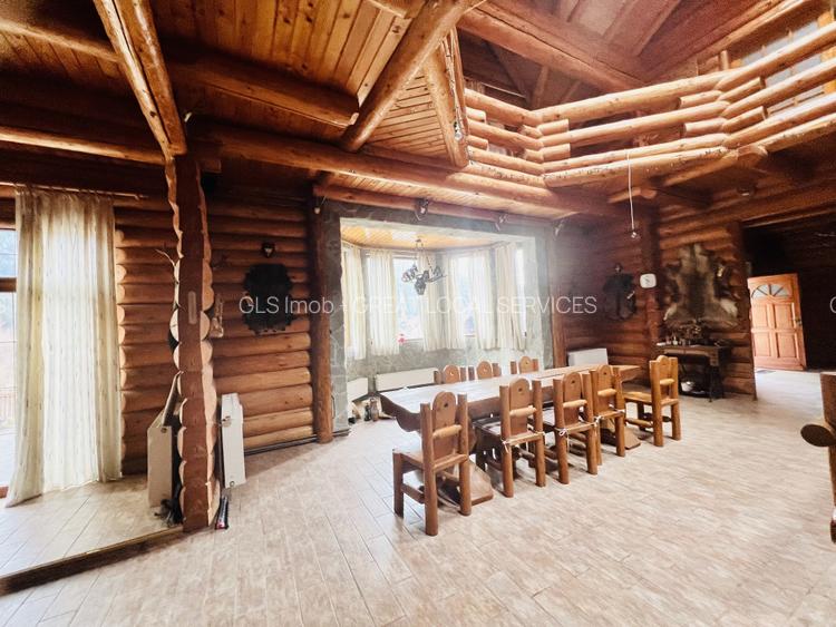 Cabana vânătorească din lemn cu vedere spectaculoasa, langa Castelul Cantacuzino - 11