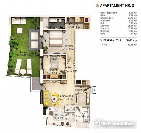 Proiect NOU | Apartamente de 2,3 si 4 camere | Centru / Parcul Central - 8
