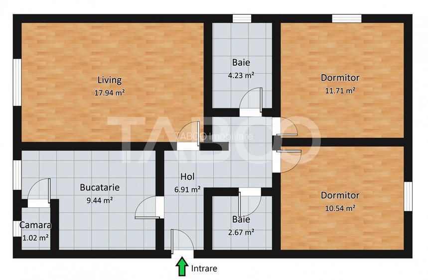 Apartament cu 3 camere decomandate in zona Turnisor din Sibiu - 1