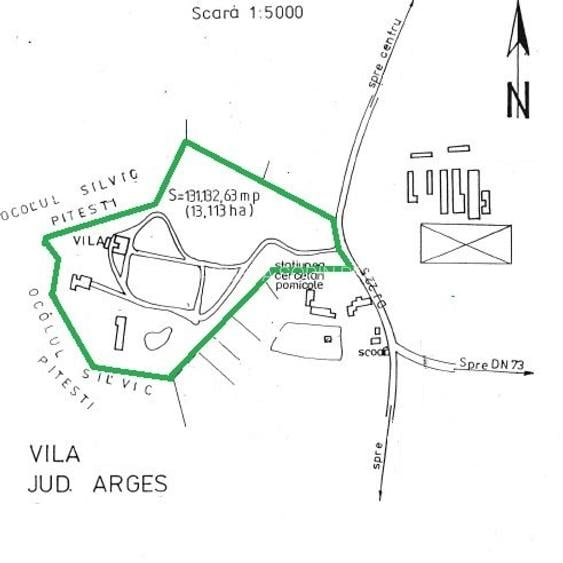 Conac istoric clasa B, 13 ha teren, valoare istorica - 1