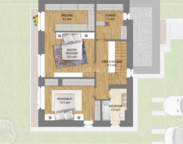 Casa de lux 125mp | 0 comision | Tunari Amber Garden | Duplex - 7