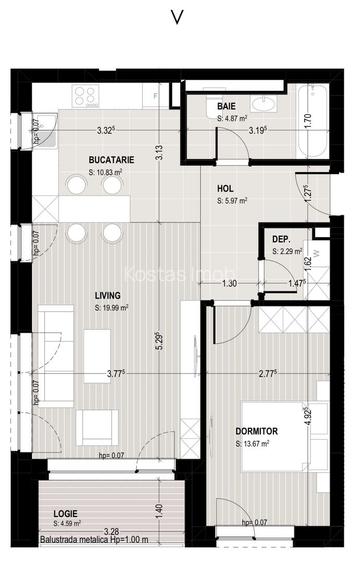 Kasper vânzare apartament de lux 2 camere nelocuit vedere libera spre Tâmpa - 13