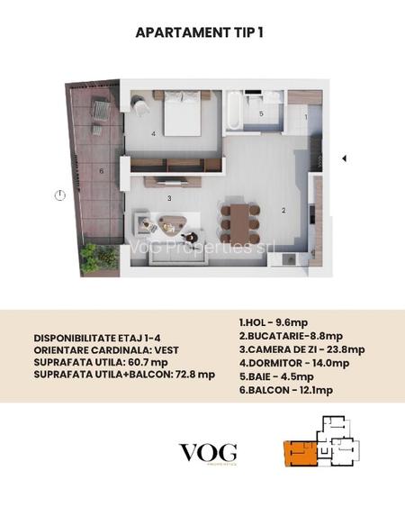 VoG Delea Noua - Decebal 2 camere bloc nou - 11