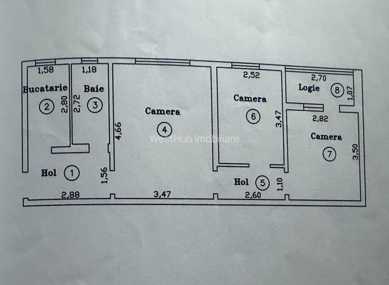 Apartament modern, 3 camere, 50 mp utili, etaj 2 - Circumvalatiunii - 9