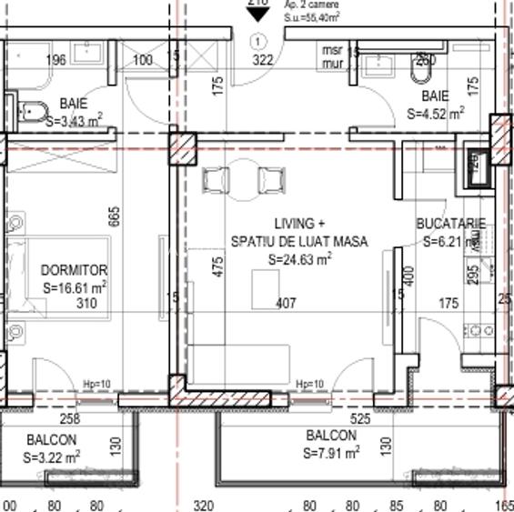 Apartament nou cu 2 camere, compartimentare eficienta, imobil nou, acces metrou - 1