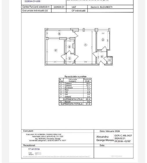 Vanzare apartament 2 camere Militari Lujerului - 9