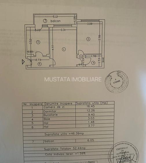 - Apartament 2 camere confort 1, Obor, 52mp, mobilat utilat - 3