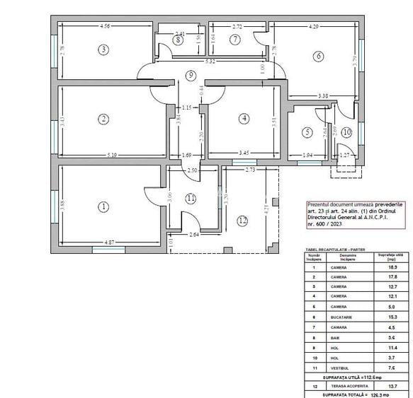 Casa demolabila cu teren 680mp deschidere 20.10ml Sisesti-Vatra Noua - 1