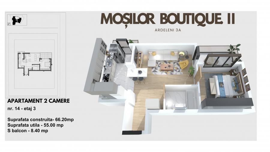 Centrul Capitalei Dacia-Mosilor, Apartament cu fata la SUD - 16