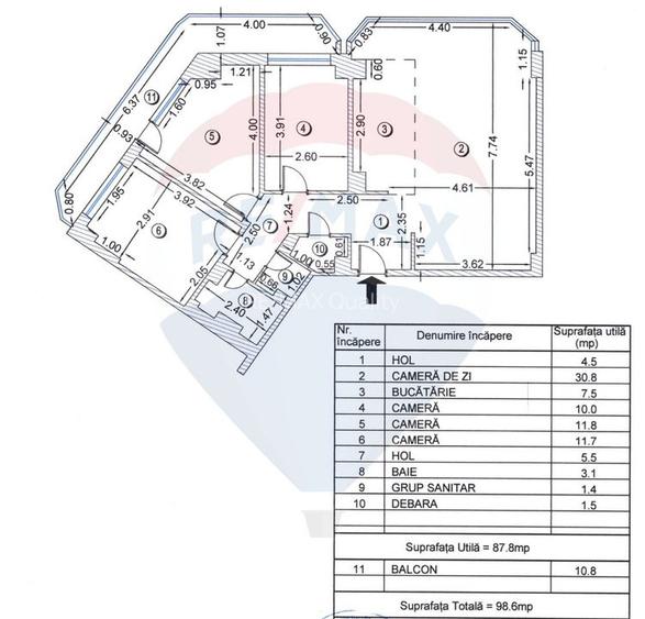 Apartament 4 Camere Ultrafinisat | Etaj 12/12 | 2 Bai | Bd. Chisinau - 12