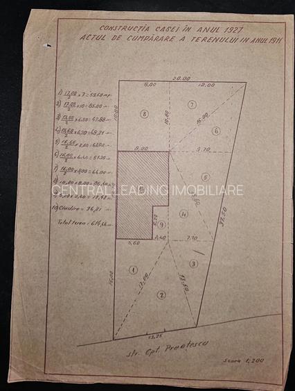 CASA SINGUR CURTE PARCUL CAROL TEREN IN PROPRIETATE 620MP POTENTIAL ENORM DIVERS - 1