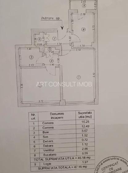 Apartament 2 Camere | Decomandat | Stefan cel Mare | Mobilat | Utilat | Metrou - 5