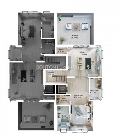 Dezvoltator Bonton Villas Pipera, 7 Cam, Vila cu Garaj Faza 2, Finalizata - 2