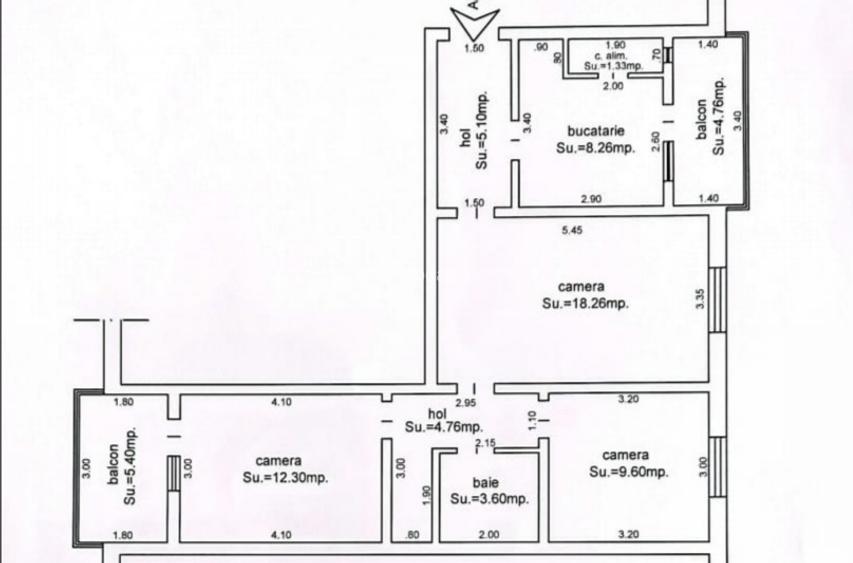 Ap. 3 camere, 2 balcoane  Calea Martirilor - Spitalul Județean - 10