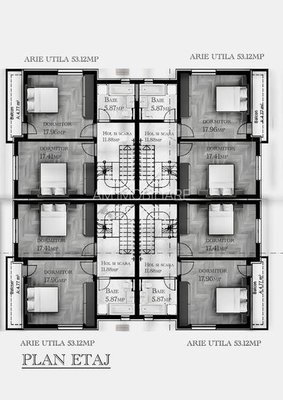 CASE TIP DUPLEX, 6 CAMERE, TOATE UTILITATILE, CENTRALA, COMISION 0% - 2
