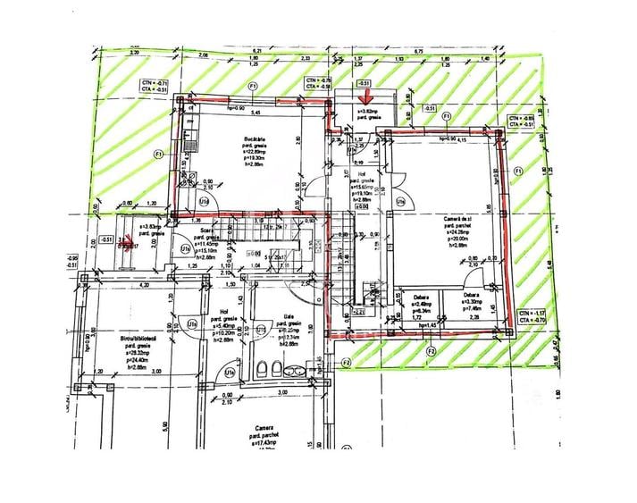 Casa cu 4 camere, 126mp utili, 200mp teren, toate utilitatile - 1