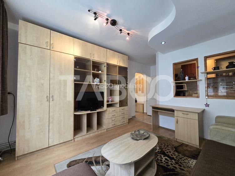 Garsoniera de vanzare mobilata utilata la parter in Vasile Aaron Sibiu - 4