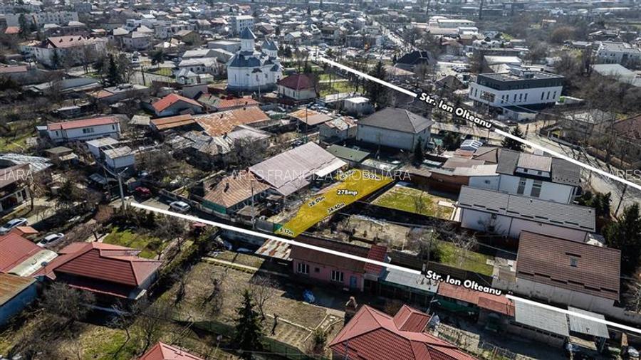 CHITILA,TEREN INTRAVILAN 278 MP,CASA DEMOLABILA,UTILITATI,ASFALT - 5