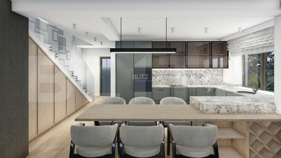 Duplex semifinisat, 120 mp utili, teren 550 mp, Chinteni - 8