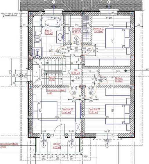 Casa Premium, 4 camere, 500 mp teren, toate utilitatile, Sanpetru-Harman - 14