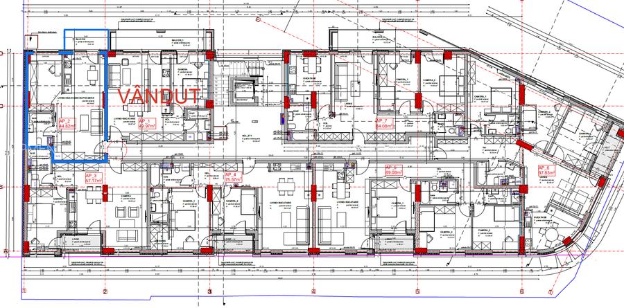 Ap. de 2 camere la dezvoltator - Central - București 41 - 3