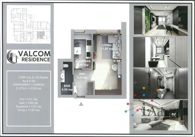 Valcom Residence Bartolomeu, Garsoniera, Comision 0% - 7