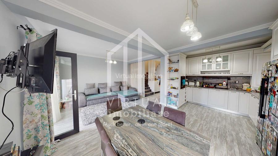 Casa cu 5 camere, 120mp utili + terasa, teren 300mp,  Cisnadie. - 7