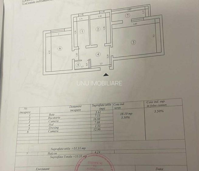 2 camere,etaj 2, 56mp, zona Bucium, bloc nou, mobilat - 4