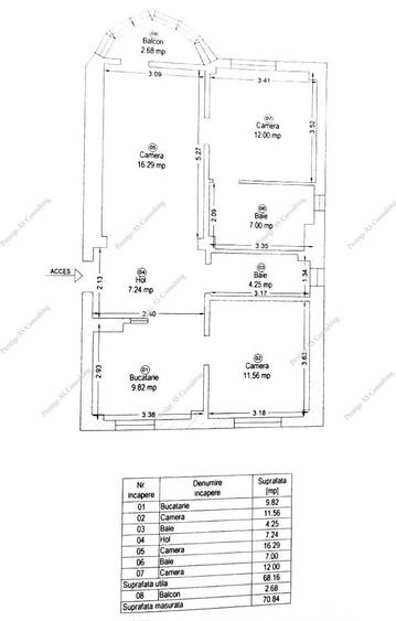 Iulius Mall Apartament 3 Camere 2 Bai | Etaj 6 - 1