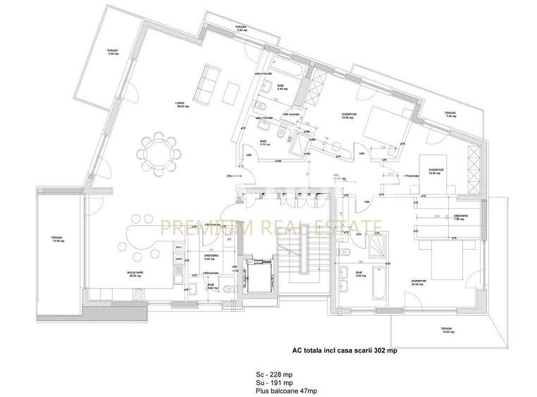 Apartament Superb, Modern, Luminos cu 4 camere, partial mobilat Rovere, 2parcari - 1
