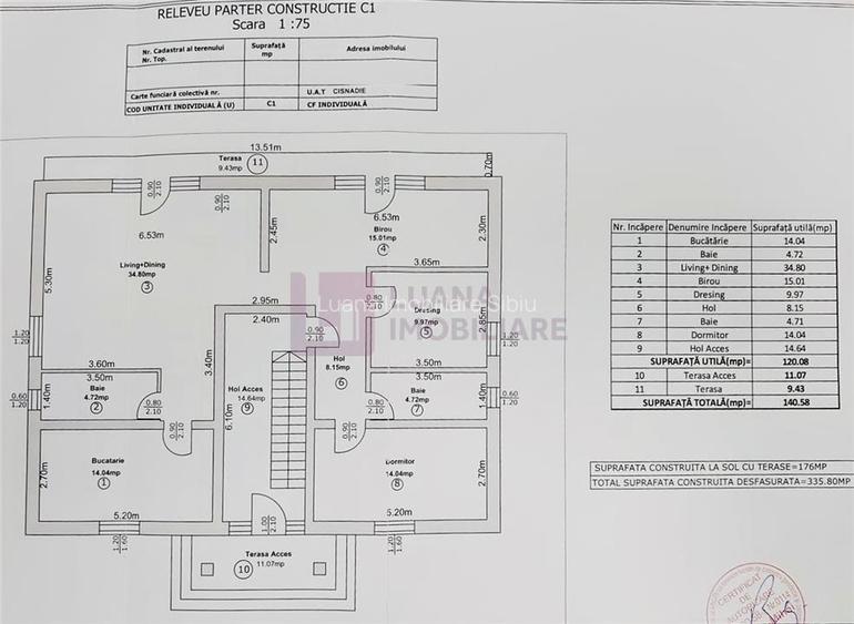 Casa individuala locuinta sau birou | Cart Arhitectilor | teren 824 mp | - 7
