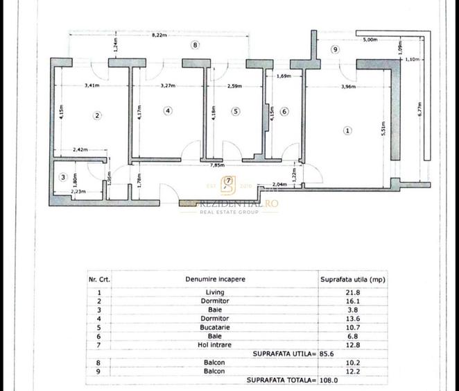 Apartament premium cu 3 camere, suprafață generoasă și loc de parcare - 13