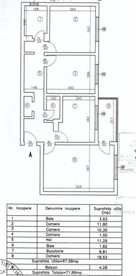 Apartament 3 camere Decomandat 2 bai - Nicolina 2 - 3