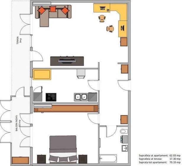 AP. 2 CAMERE- PRELUNGIREA GHENCEA, CENTRALA, 2 LOCURI PARCARE, MODERN - 7