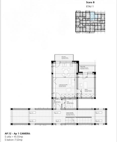 Apartament 2 camere tip studio Subcetate Sanpetru - 7