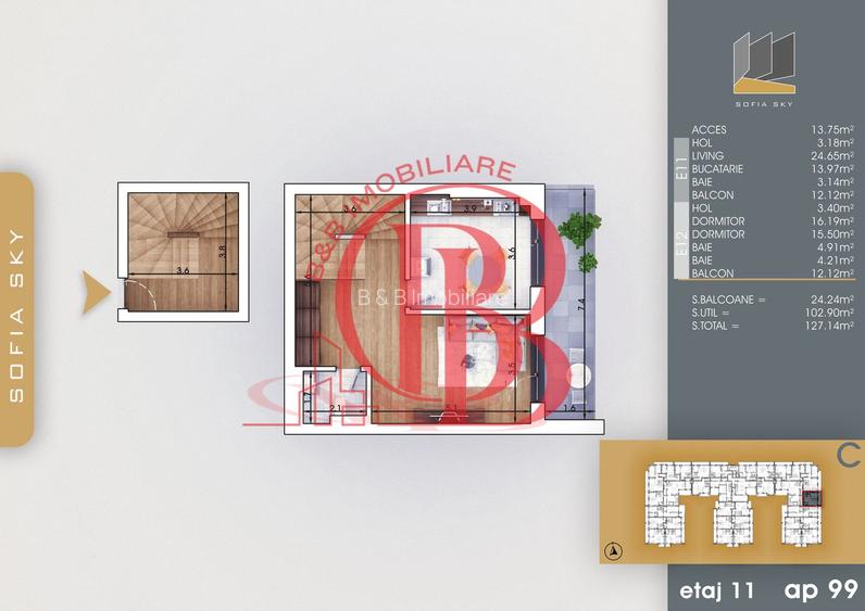 Apartament 3 camere mari cu scara interioara | 7min metrou Teclu - 1