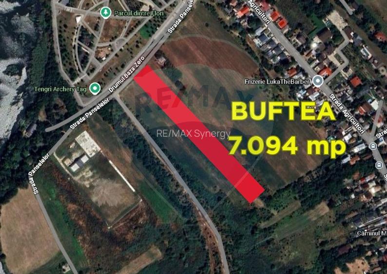 Teren 7.094 mp Buftea lângă parc – POT 30%, CUT 1, ideal dezvoltare - 2