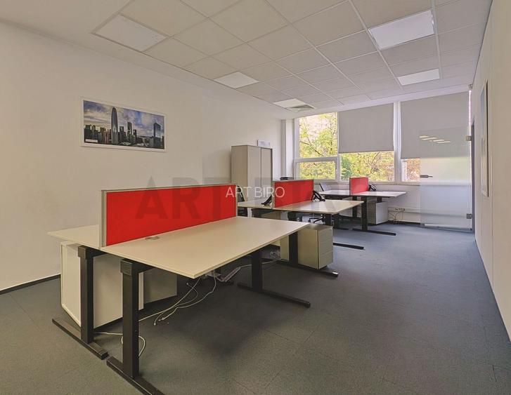 Zero comision, 200-600mp birou mobilat, move-in, Preciziei, 9' metrou - 2