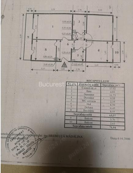 Apartament 3 Camere,Basarabia Arena Nationala,Decomandat,2 bai,Centrala et. 3/4 - 2