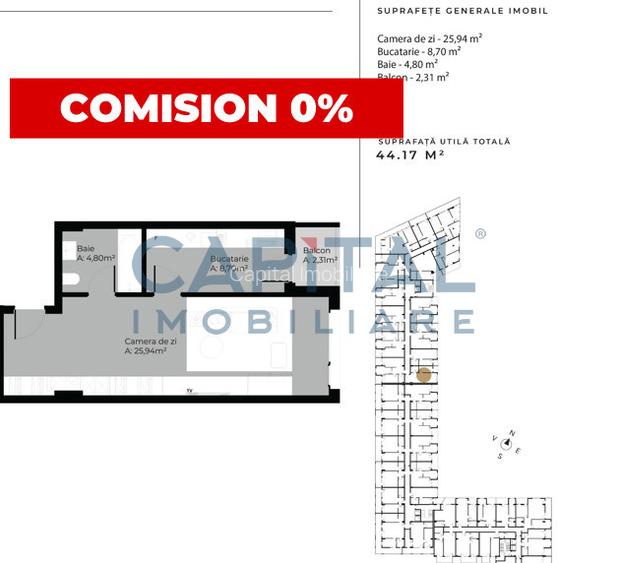 Apartament cu 1 camera in cartierul Sopor - 2