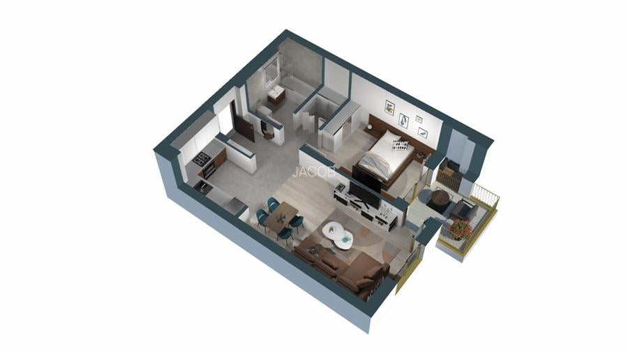 Liniște și acces controlat:Apartament 2 Camere în Ansamblul Alexandrescu5 Mehala - 1