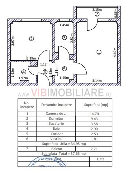 2 Camere decomandat Morarilor  70 000 euro - 9
