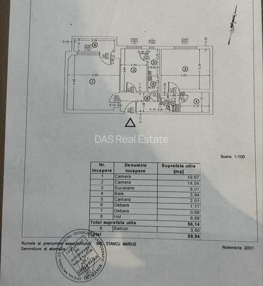 Aviatiei | 2 camere | centrala proprie | bloc 1985 | Metrou 10 min. - 8